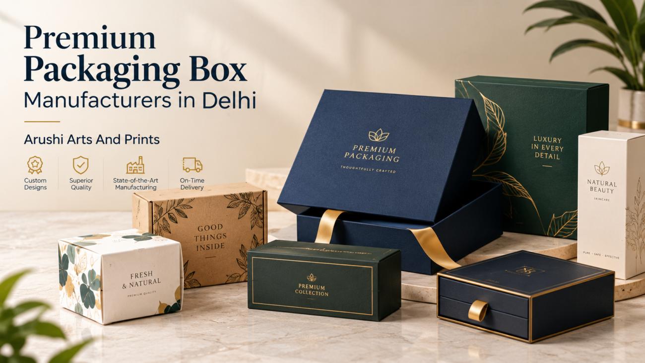 Premium Packaging Box Manufacturers in Delhi – Arushi Arts And Prints