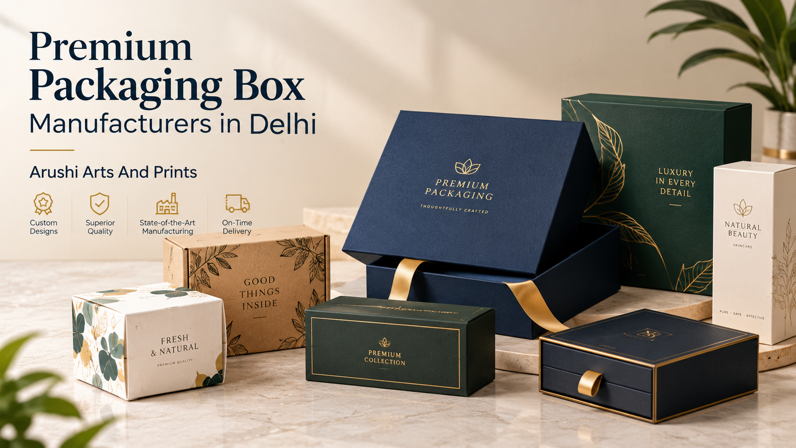 Premium Packaging Box Manufacturers in Delhi – Arushi Arts And Prints